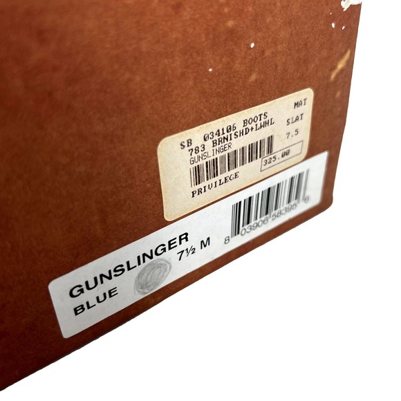 Matisse Gunslinger Blue Suede Block Heel Boots Size 7.5M EUC - Picture 12 of 15